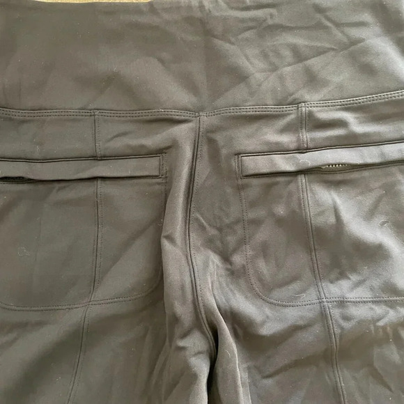 Athleta Delancy Shine Tight Womens M Black Stretch Pull On - Picture 6 of 6